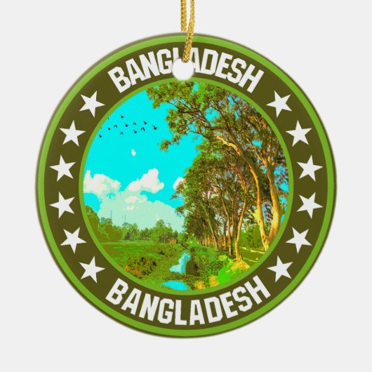 Bangladesh Keramisch Ornament (Voorkant)