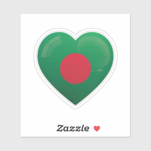 Bangladesh Liefdesicoon Sticker (Vel)