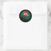 Bangladesh Lips Pride Root Flag Ronde Sticker (Tas)