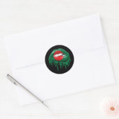 Bangladesh Lips Pride Root Flag Ronde Sticker (Envelop)