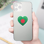 Bangladesh Love Flag Sticker (Telefoon)