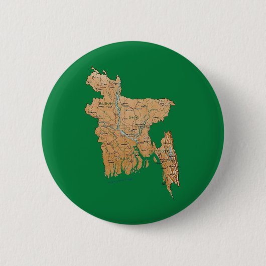 Bangladesh Map Button (Voorkant)