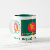 Bangladesh Mug / Tasse Tweekleurige Koffiemok (Voorkant links)