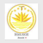 Bangladesh Nationaal Embleem Patriottisch Sticker (Vel)