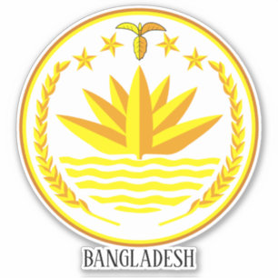 Bangladesh Nationaal Embleem Patriottisch Sticker