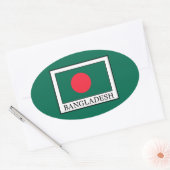 Bangladesh Ovale Sticker (Envelop)