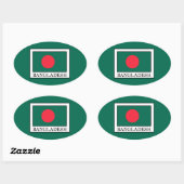Bangladesh Ovale Sticker (Vel)