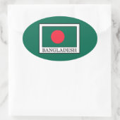 Bangladesh Ovale Sticker (Tas)
