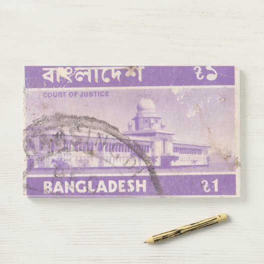 Bangladesh Postzegel Hof van Justitie Post-it® Notes (Op bureau)