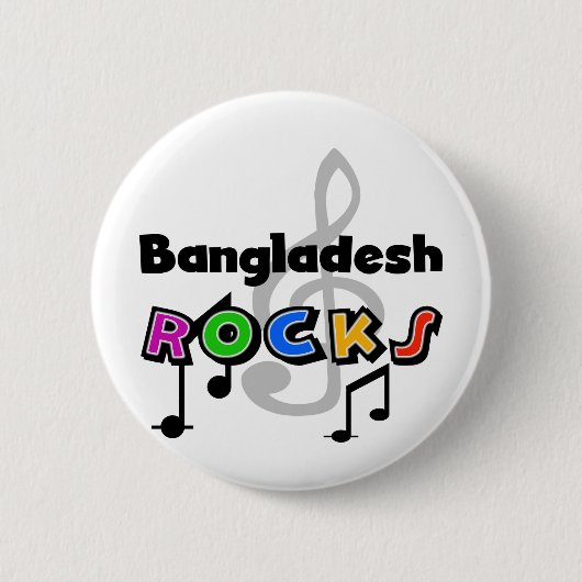 Bangladesh Rocks Ronde Button 5,7 Cm (Voorkant)
