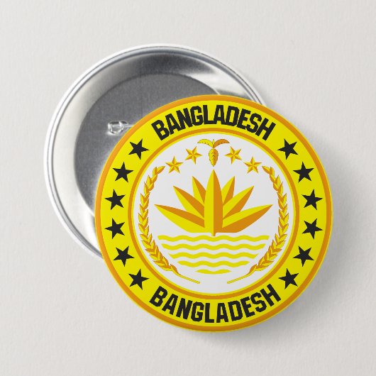 Bangladesh Ronde Button 7,6 Cm (Voorkant /achterkant)