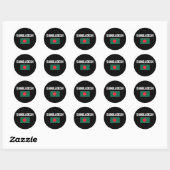 Bangladesh  ronde sticker (Vel)