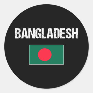 Bangladesh ronde sticker