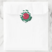 Bangladesh scheurt vlag ronde sticker (Tas)