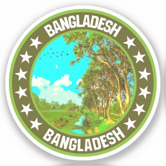 Bangladesh Sticker (Voorkant)