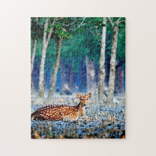 Bangladesh Sundarban Inheemse Deer Jigsaws. Legpuzzel (Verticaal)