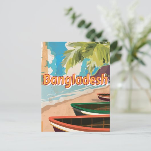Bangladesh vakantie-Poster Briefkaart (Staand voorkant)