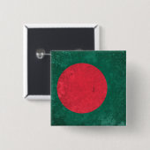 Bangladesh Vierkante Button 5,1 Cm (Voorkant /achterkant)