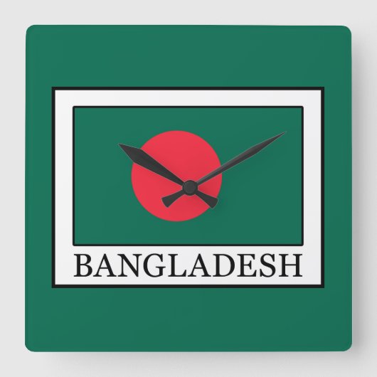 Bangladesh Vierkante Klok (Voorkant)