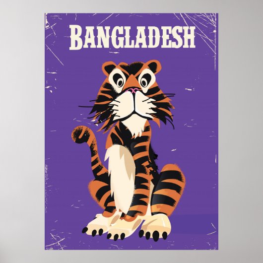 Bangladesh Vintage poster cartoon (Voorkant)