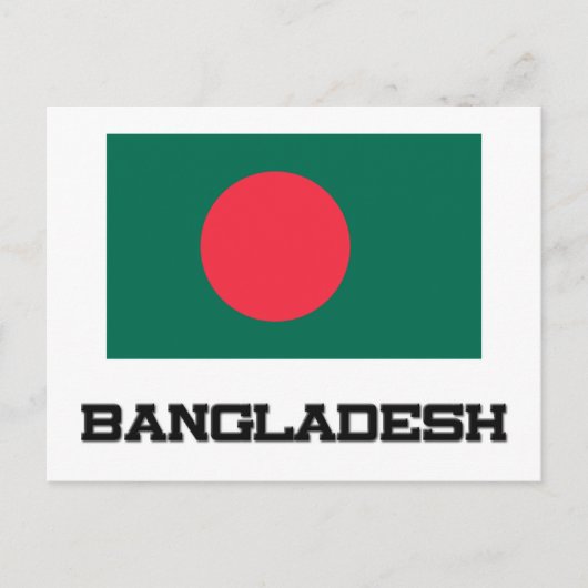 Bangladesh-vlag Briefkaart (Voorkant)