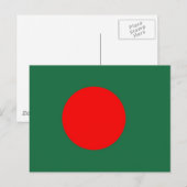 Bangladesh-vlag Briefkaart (Voorkant / Achterkant)