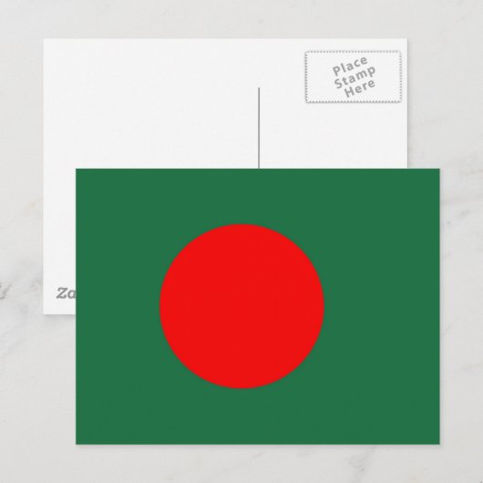 Bangladesh-vlag Briefkaart (Voorkant / Achterkant)