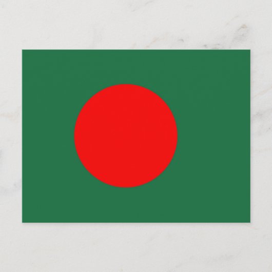 Bangladesh-vlag Briefkaart (Voorkant)