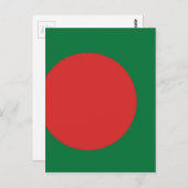 Bangladesh-vlag Briefkaart (Voorkant / Achterkant)