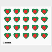 Bangladesh Vlag Hart Sticker (Vel)