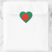 Bangladesh Vlag Hart Sticker (Tas)