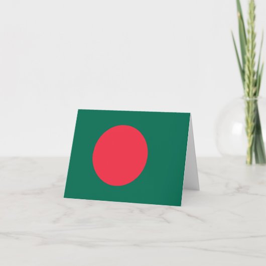 Bangladesh-vlag Kaart (Voorkant)