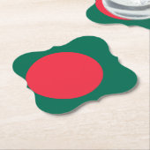 Bangladesh-vlag Kartonnen Onderzetters (Gekanteld)