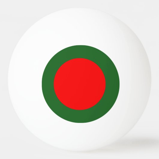 Bangladesh-vlag Pingpongbal (Voorkant)