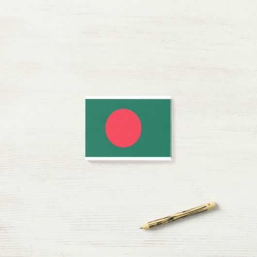 Bangladesh-vlag Post-it® Notes (Op bureau)