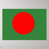 Bangladesh-vlag Poster (Voorkant)