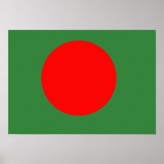 Bangladesh-vlag Poster (Voorkant)