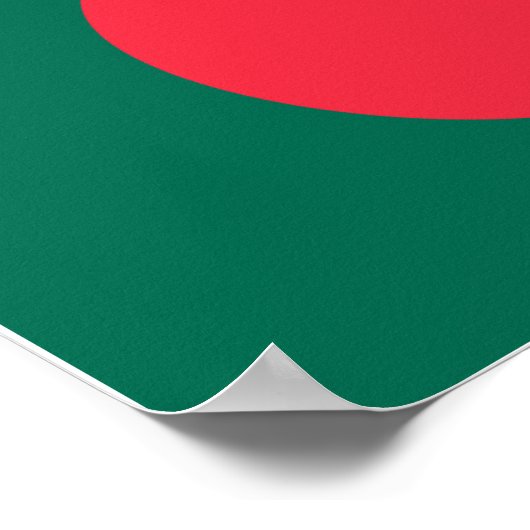 Bangladesh-vlag Poster (Hoek)