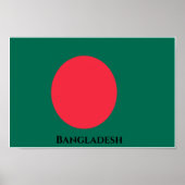 Bangladesh-vlag Poster (Voorkant)