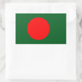 Bangladesh-vlag Rechthoekige Sticker (Tas)