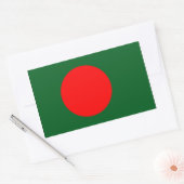 Bangladesh-vlag Rechthoekige Sticker (Envelop)
