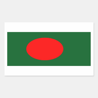 Bangladesh-vlag Rechthoekige Sticker