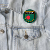 Bangladesh-vlag Ronde Button 5,7 Cm (In situ)