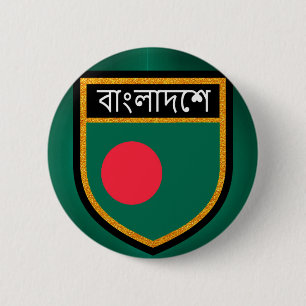 Bangladesh-vlag Ronde Button 5,7 Cm