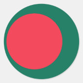 Bangladesh-vlag Ronde Sticker (Voorkant)