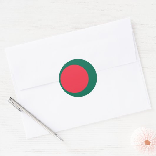 Bangladesh-vlag Ronde Sticker (Envelop)