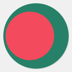 Bangladesh-vlag Ronde Sticker