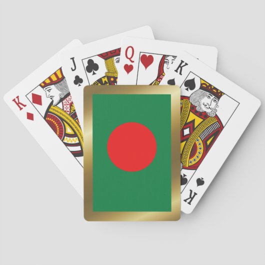 Bangladesh Vlag Speelkaarten (Achterkant)