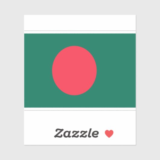 Bangladesh-vlag Sticker (Vel)