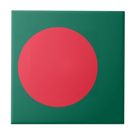 Bangladesh-vlag Tegeltje (Voorkant)